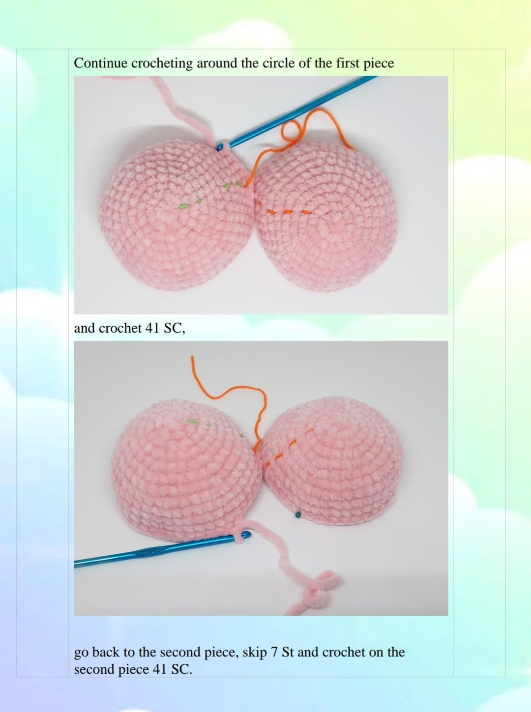 Cute Heart-Shaped Crochet Cat Plush Pattern