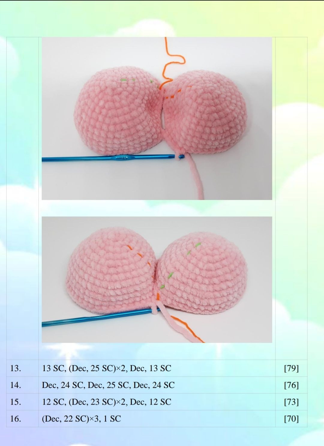 Cute Heart-Shaped Crochet Cat Plush Pattern