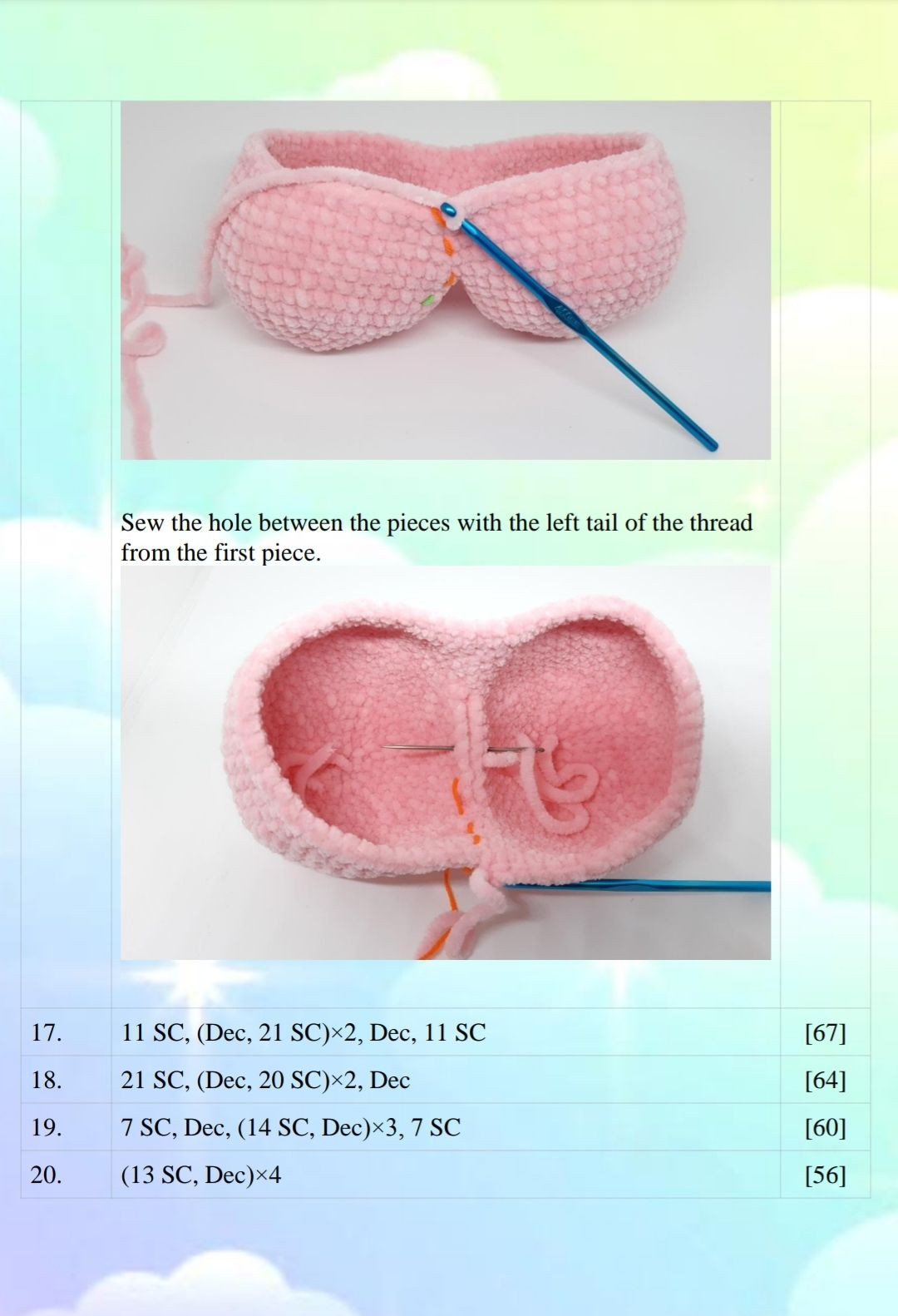 Cute Heart-Shaped Crochet Cat Plush Pattern