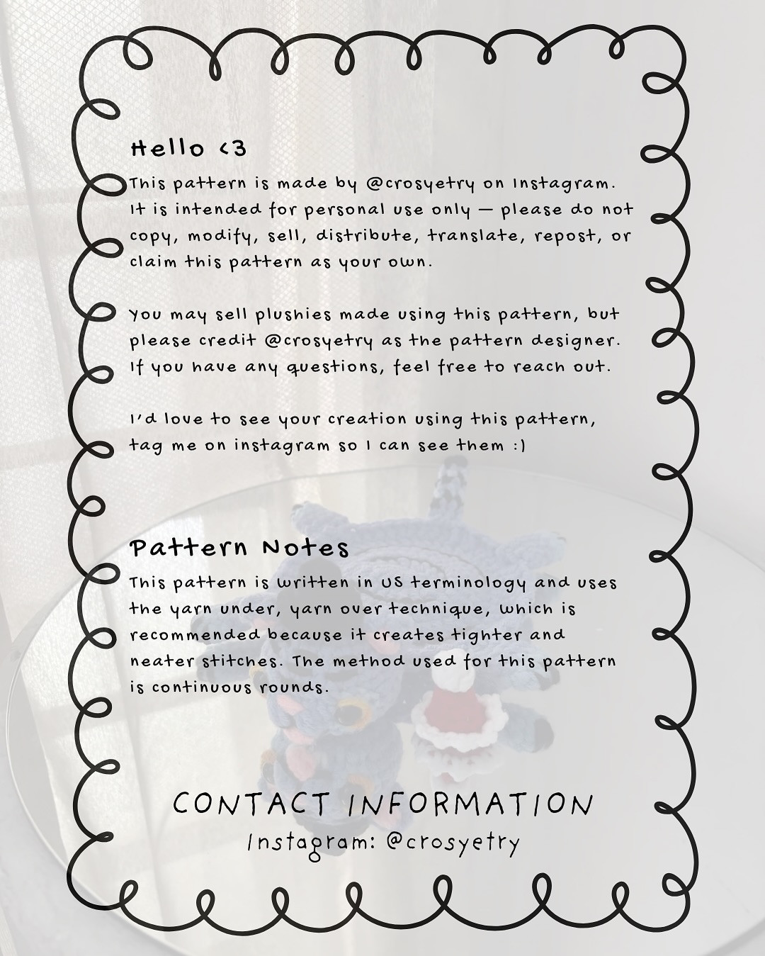 Cute K-Pop Inspired Crochet Coaster with Bonus Santa Hat