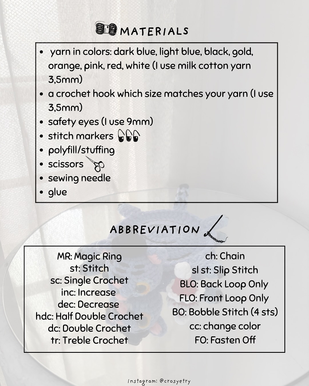 Cute K-Pop Inspired Crochet Coaster with Bonus Santa Hat