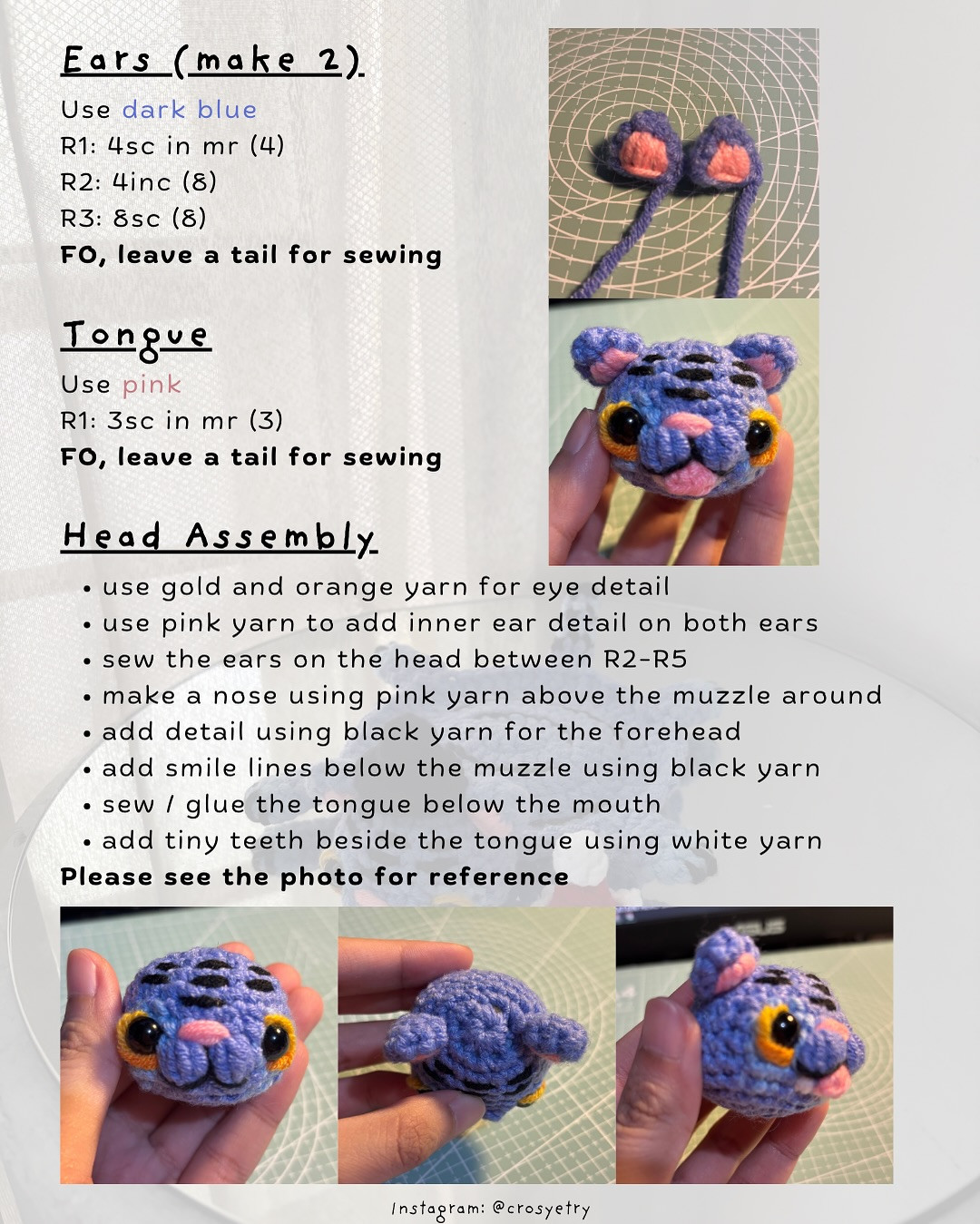 Cute K-Pop Inspired Crochet Coaster with Bonus Santa Hat