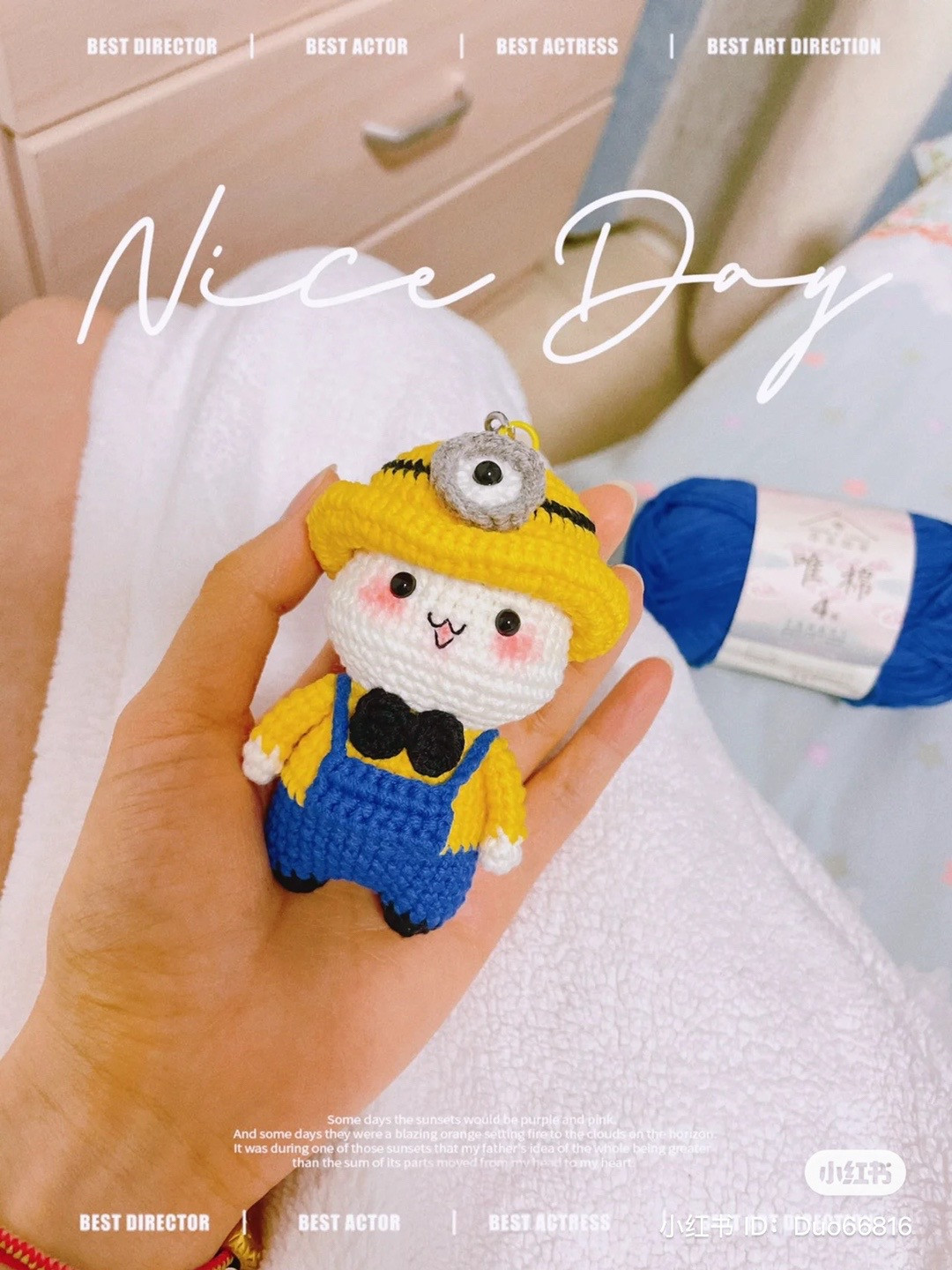 Cute Minion-Inspired Crochet Keychain Pattern for Beginners