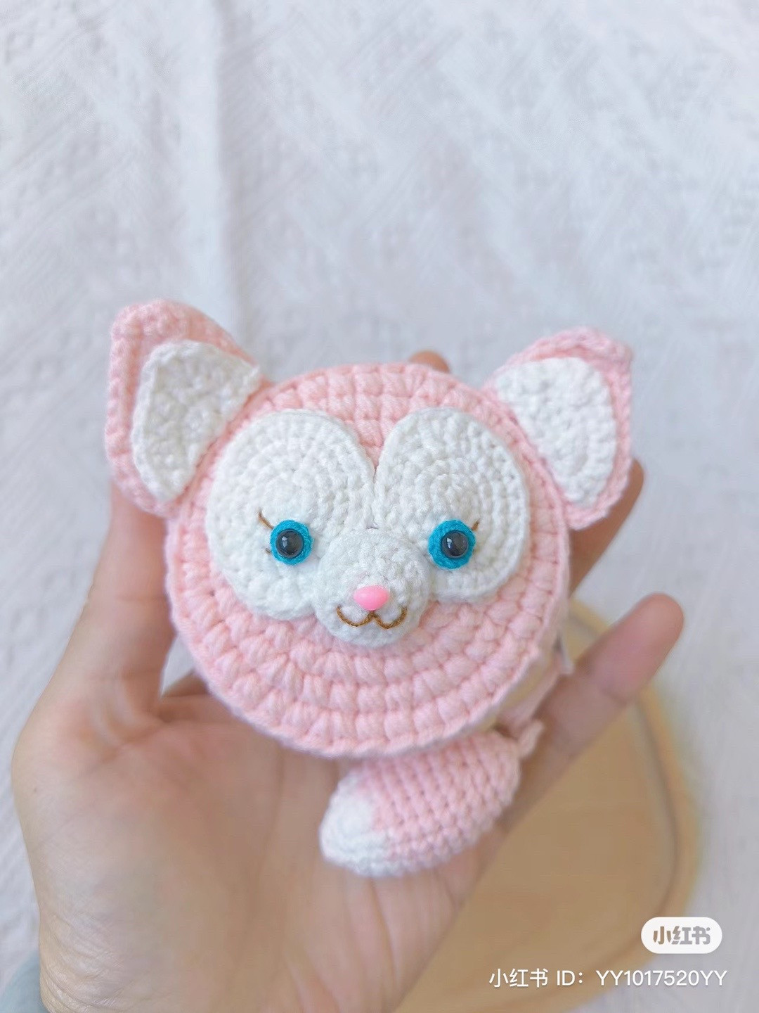 Cute Pink Cat Crochet Coin Purse Pattern Guide