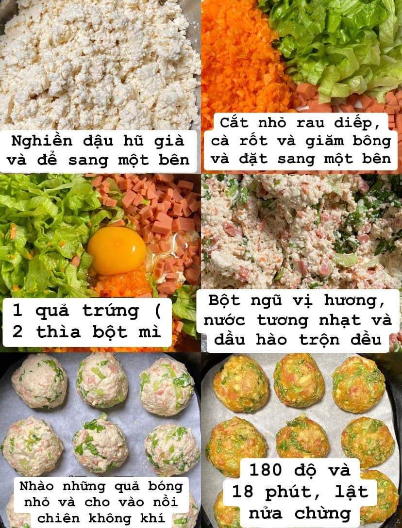 Đậu hũ takoyaki cho bữa trưa nè 🤤