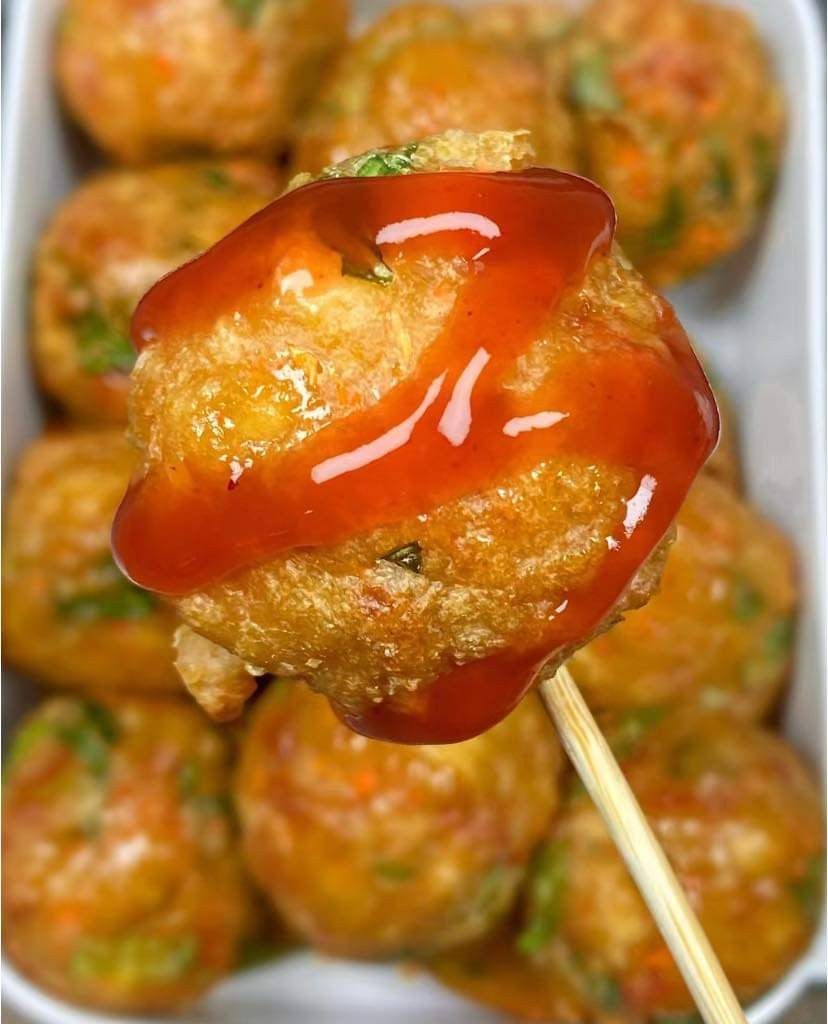 Đậu hũ takoyaki cho bữa trưa nè 🤤
