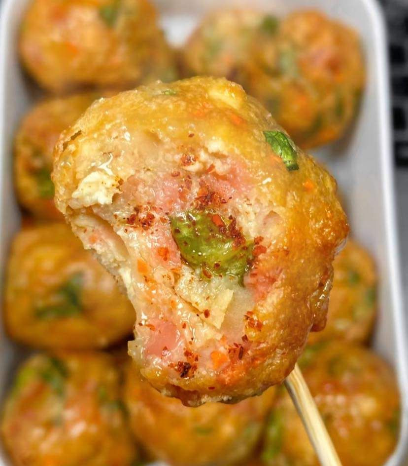Đậu hũ takoyaki cho bữa trưa nè 🤤