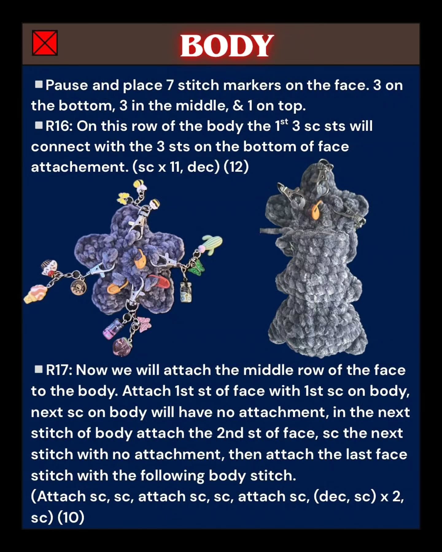 DIY No Sew Crochet Demogorgon Plushie Free Pattern