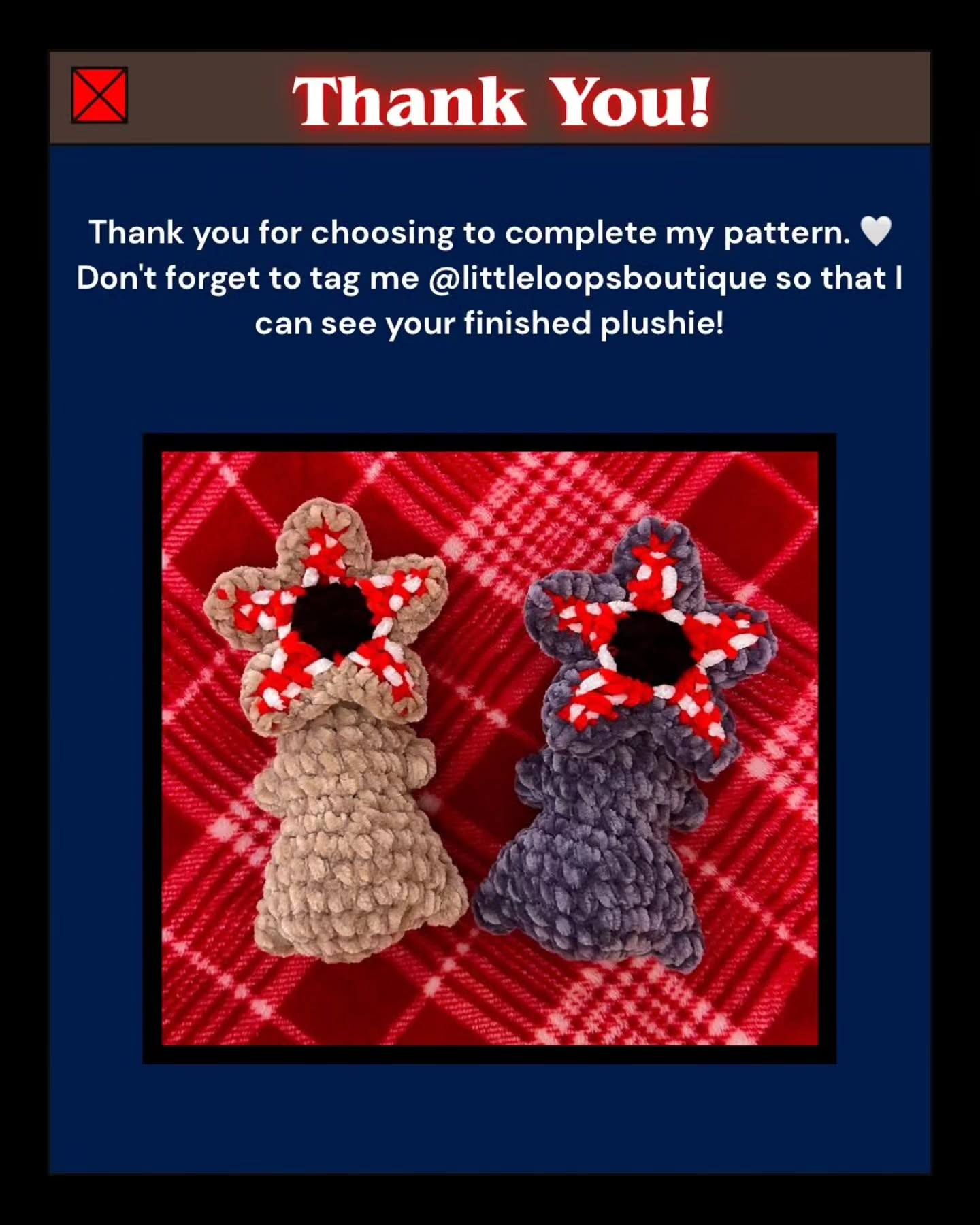 DIY No Sew Crochet Demogorgon Plushie Free Pattern