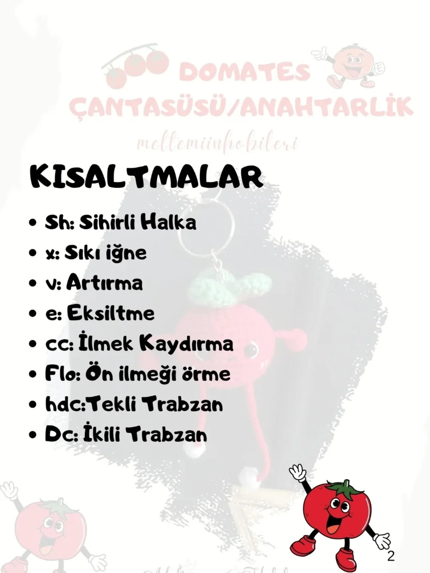 Domates Figürlü Anahtarlık veya Çanta Süsü Nasıl Yapılır?