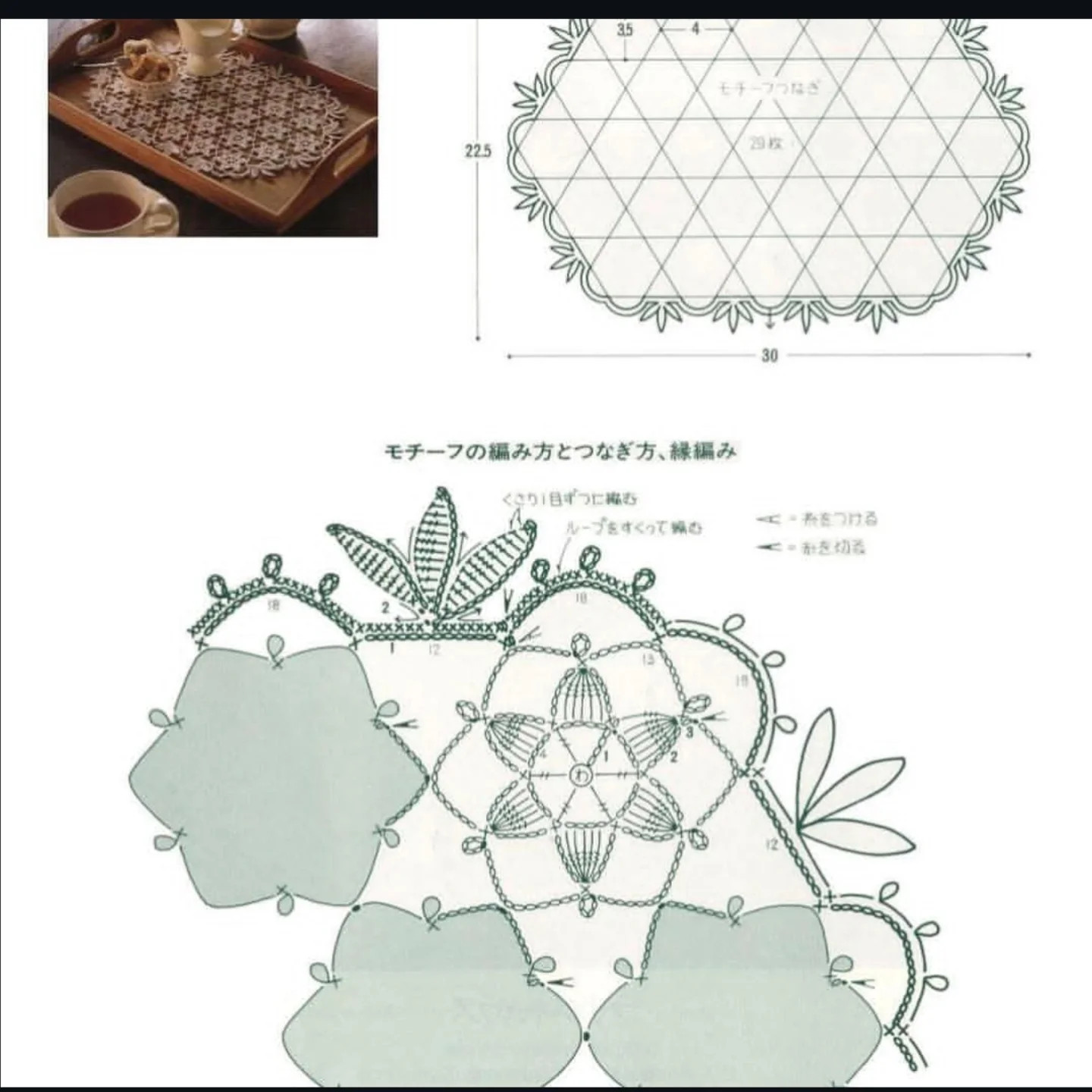 Elegant Crochet Doily for a Sophisticated Tea Setting