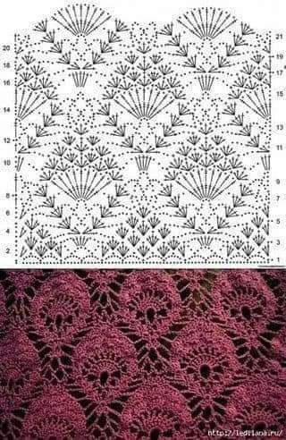 Elegant Crochet Pattern with Intricate Oval Motifs