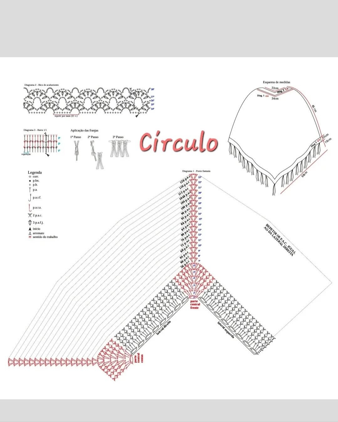 Elegant Crochet Poncho with Fringe Detail Pattern