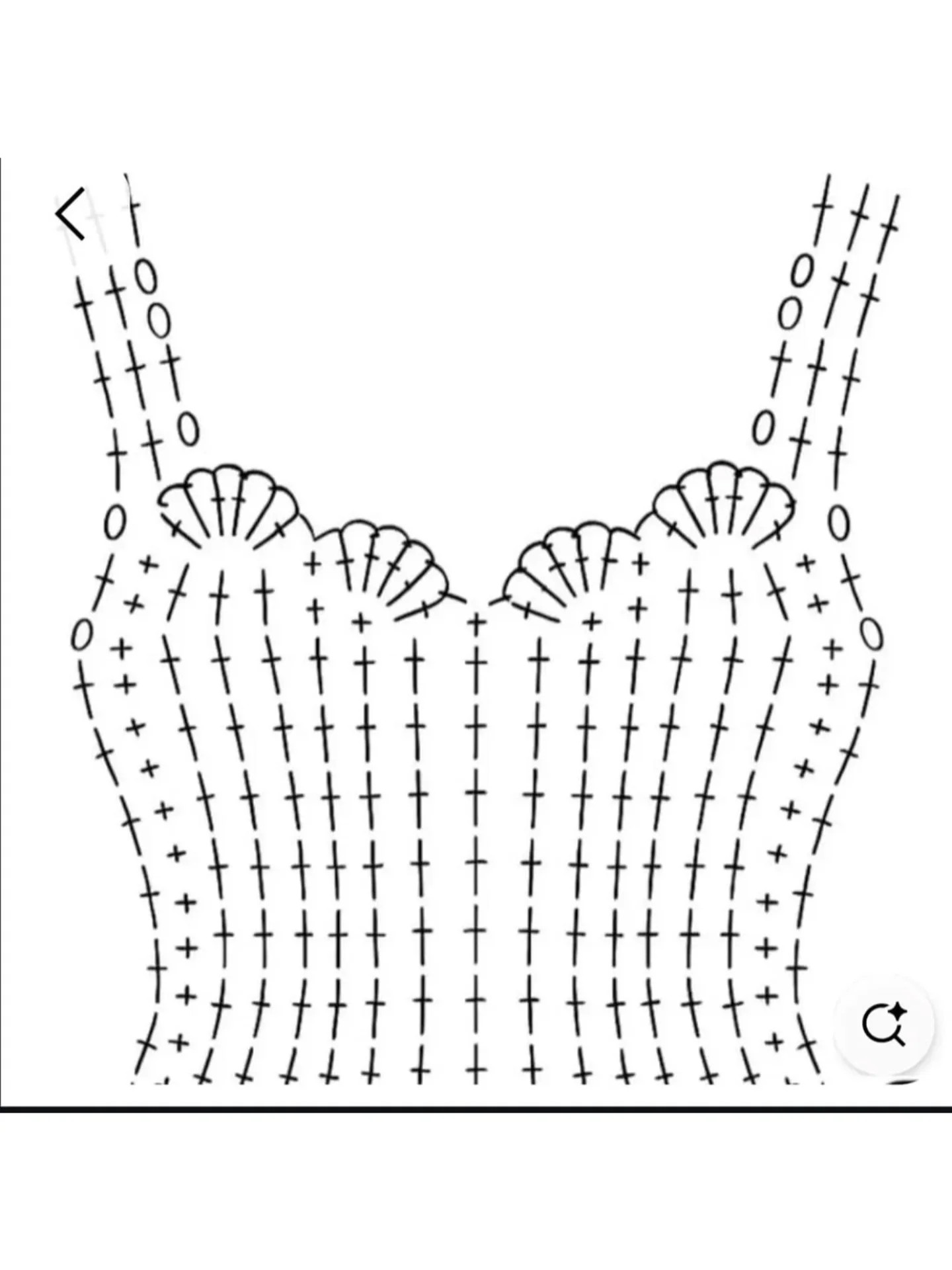 Elegant Crochet Sweater Pattern with Detailed Stitch Chart