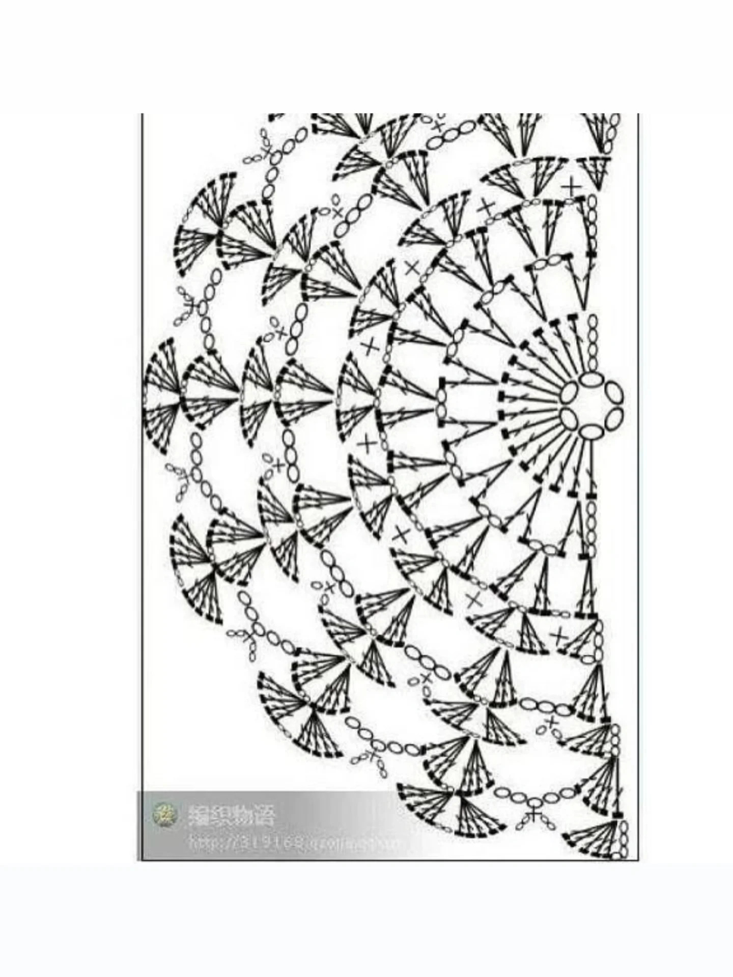 Elegant Crochet Sweater Pattern with Detailed Stitch Chart