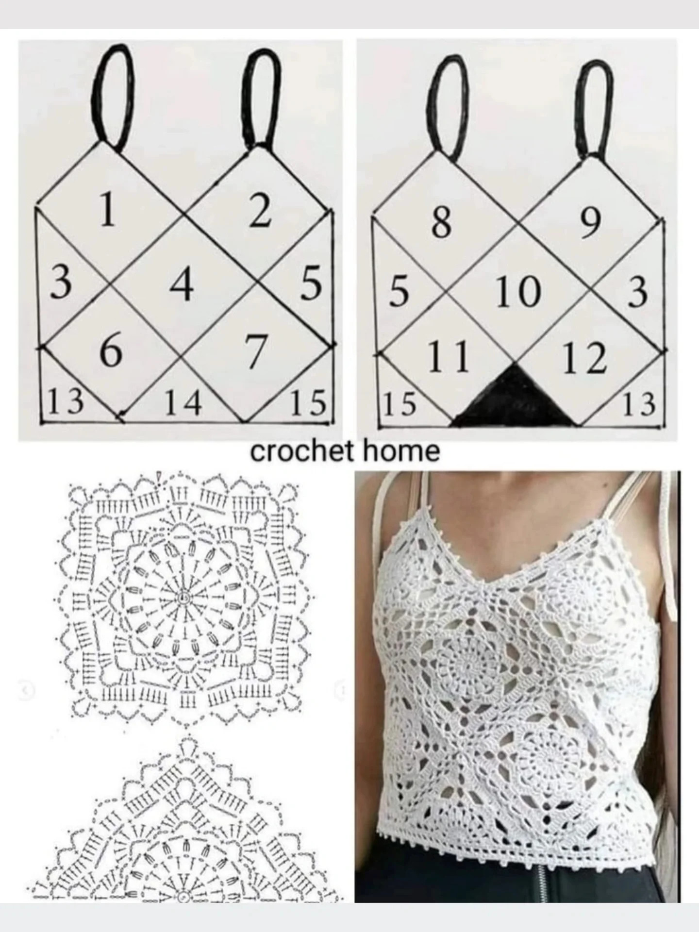Elegant Crochet Sweater Pattern with Heart Motif Design