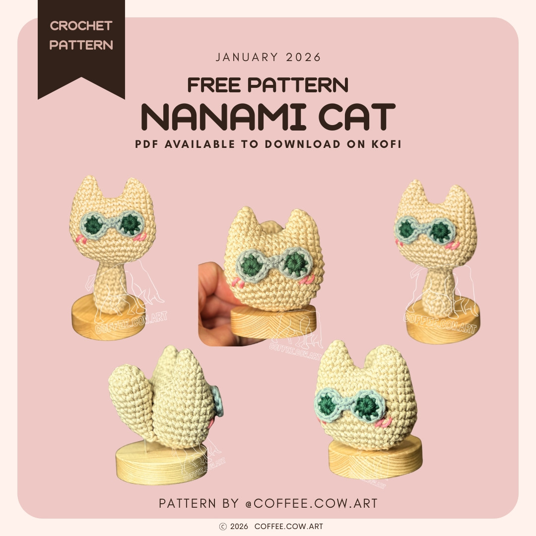 Free Crochet Pattern for Adorable Nanami Cat Amigurumi