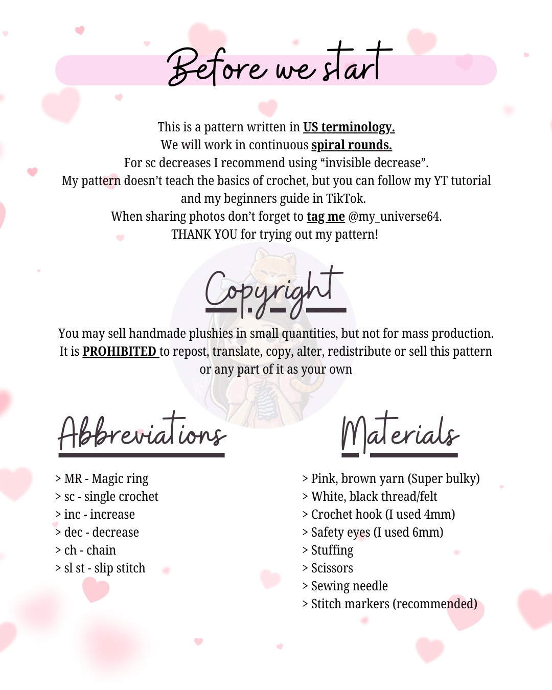 Free Crochet Pattern: Hot Chocolate and Marshmallows No-Sew Amigurumi