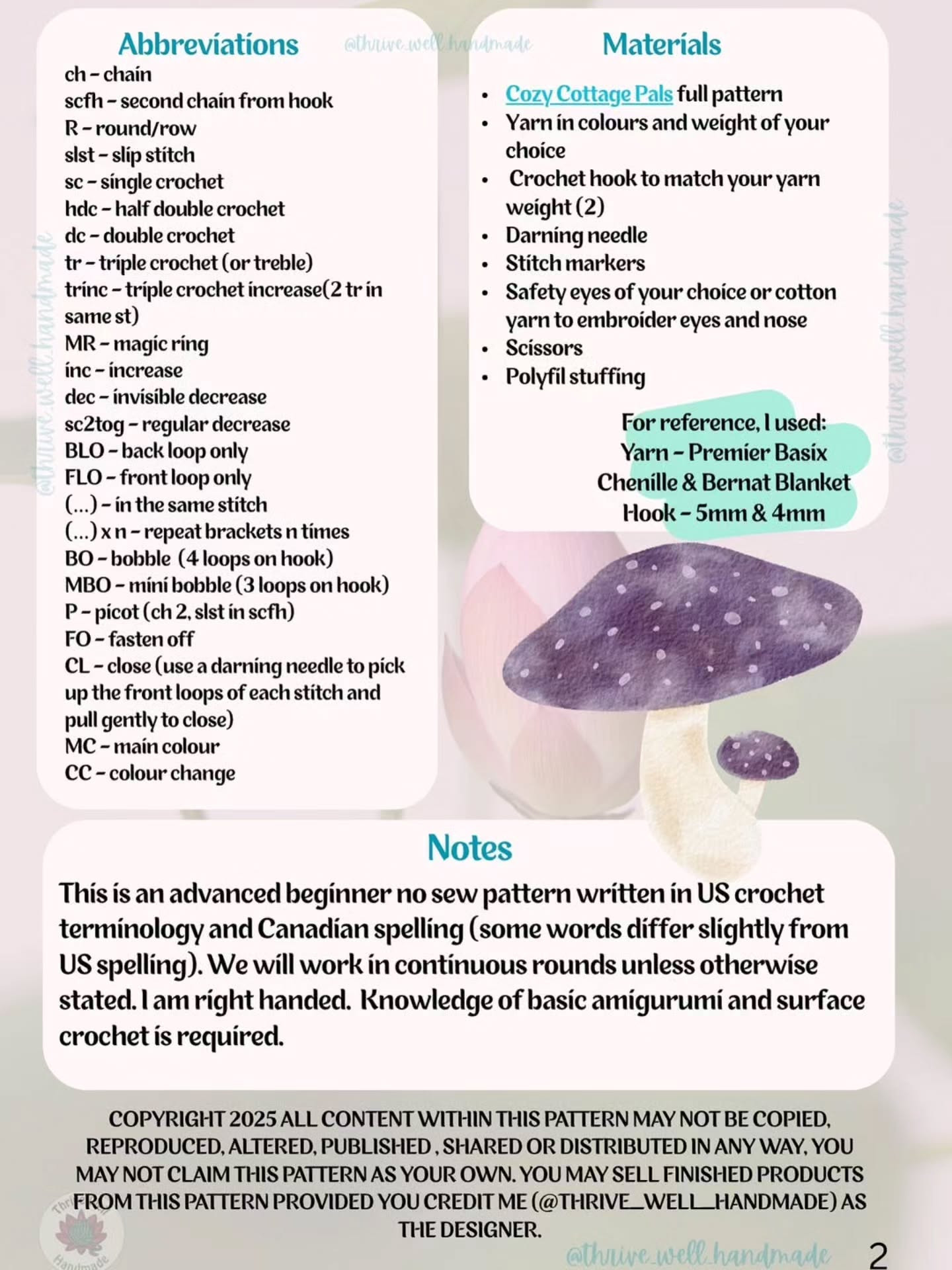 Free Crochet Patterns for Cozy Cottage Pals No Sew