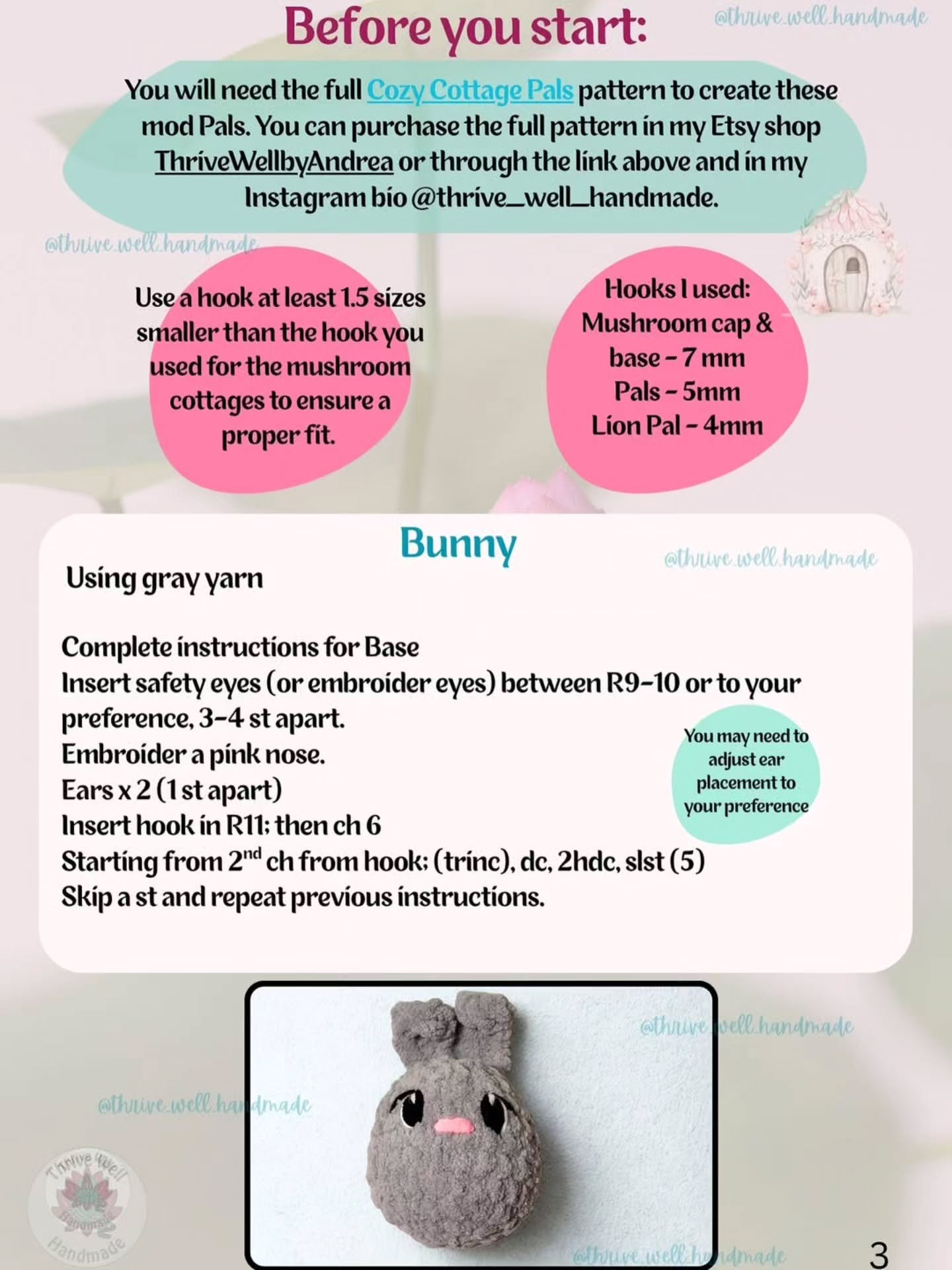 Free Crochet Patterns for Cozy Cottage Pals No Sew