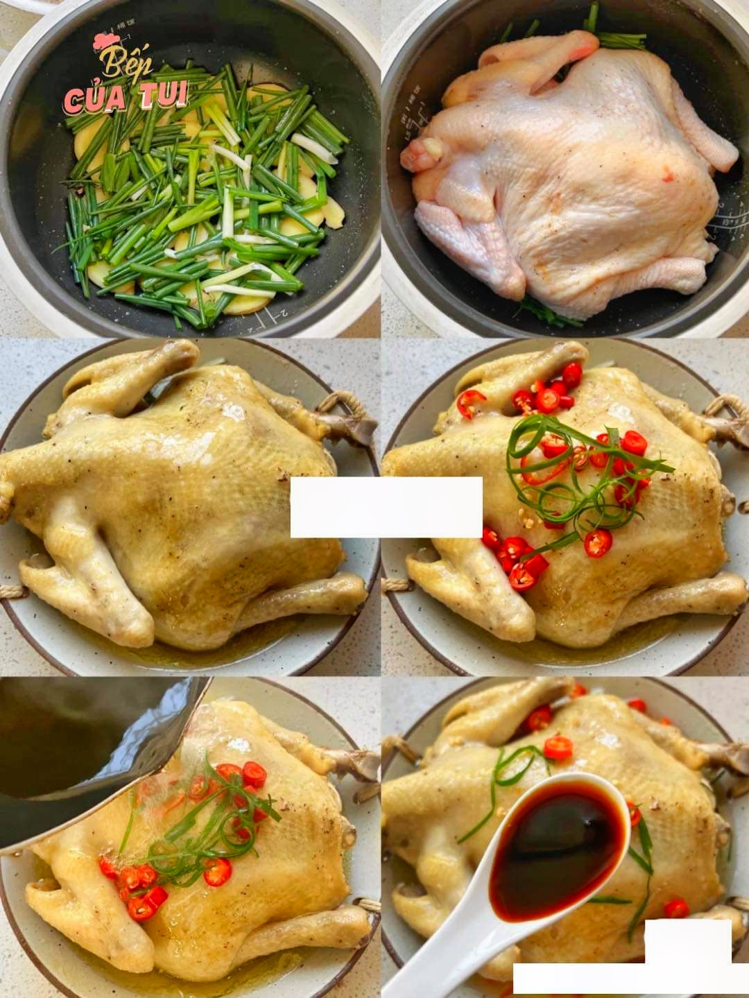 GÀ HẦM KHÔNG CẦN NƯỚC