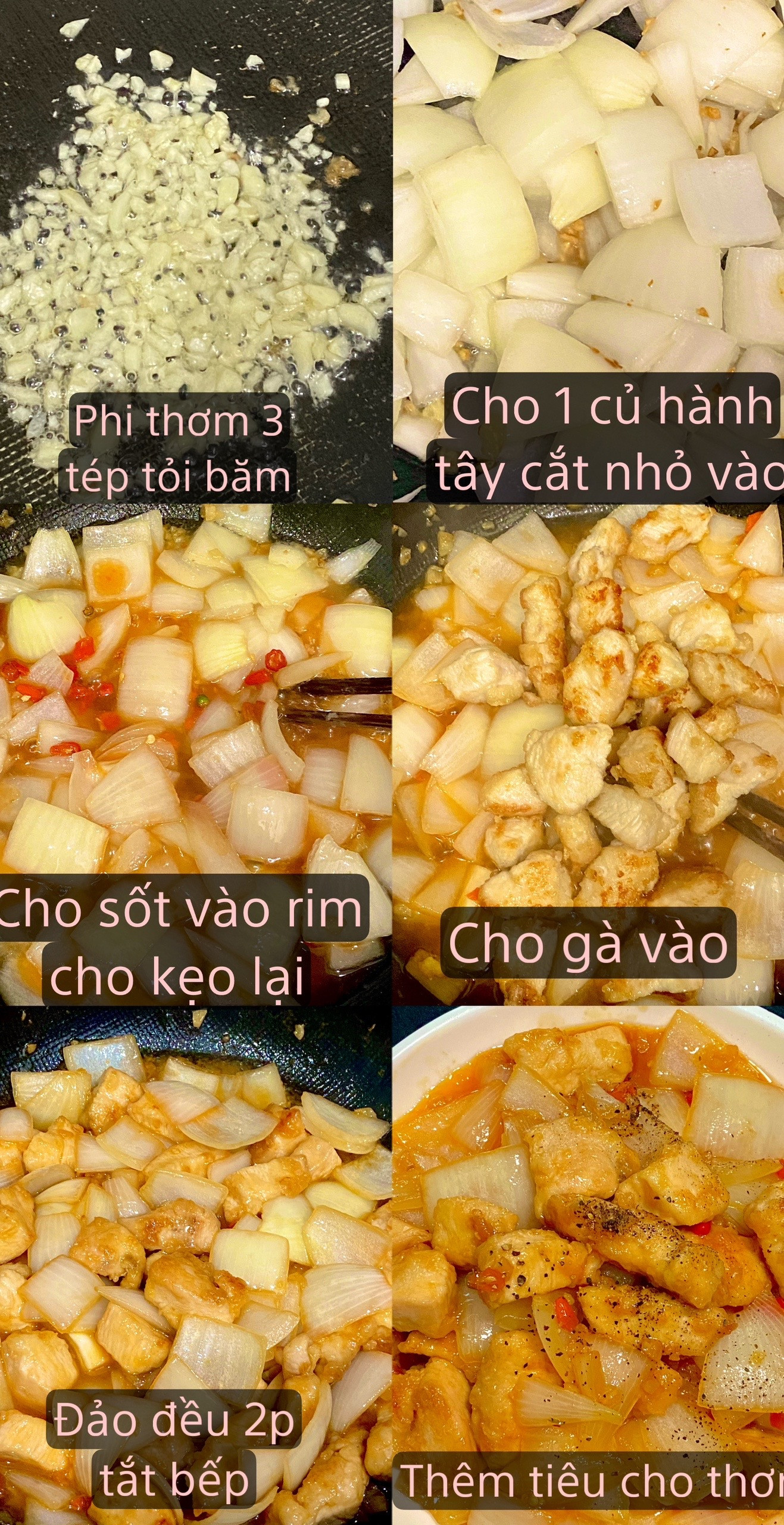 Gà Sốt Mắm Tỏi