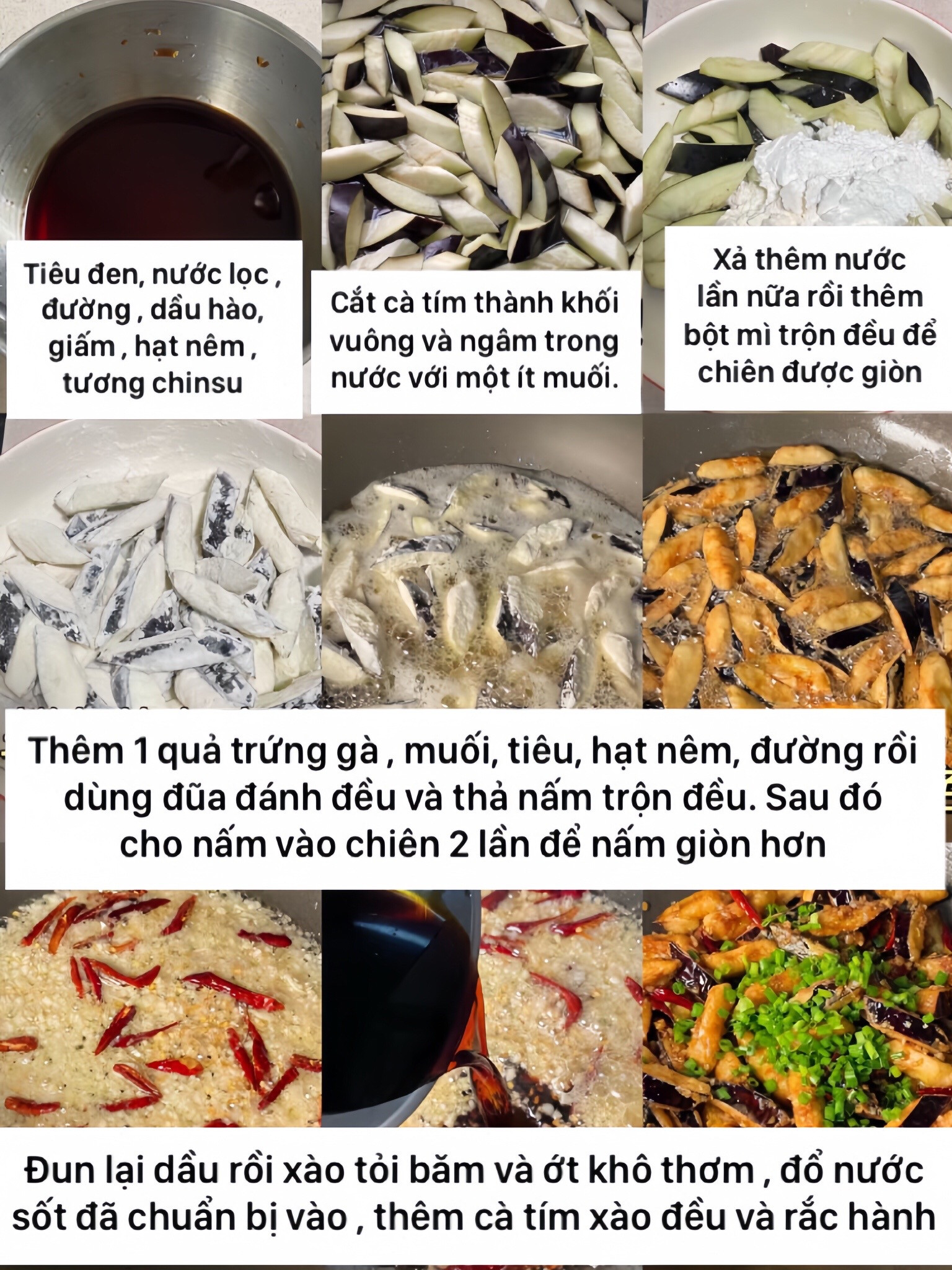 Giòn rụm hương vị đậm đà: Đậu hũ, cà tím, khoai tây, nấm chiên.