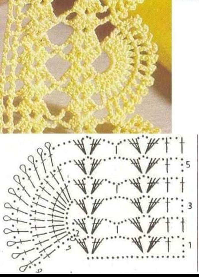 Golden Heart Crochet Lace