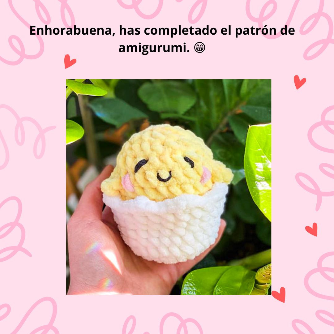 Guía para tejer un adorable Gudetama amigurumi paso a paso