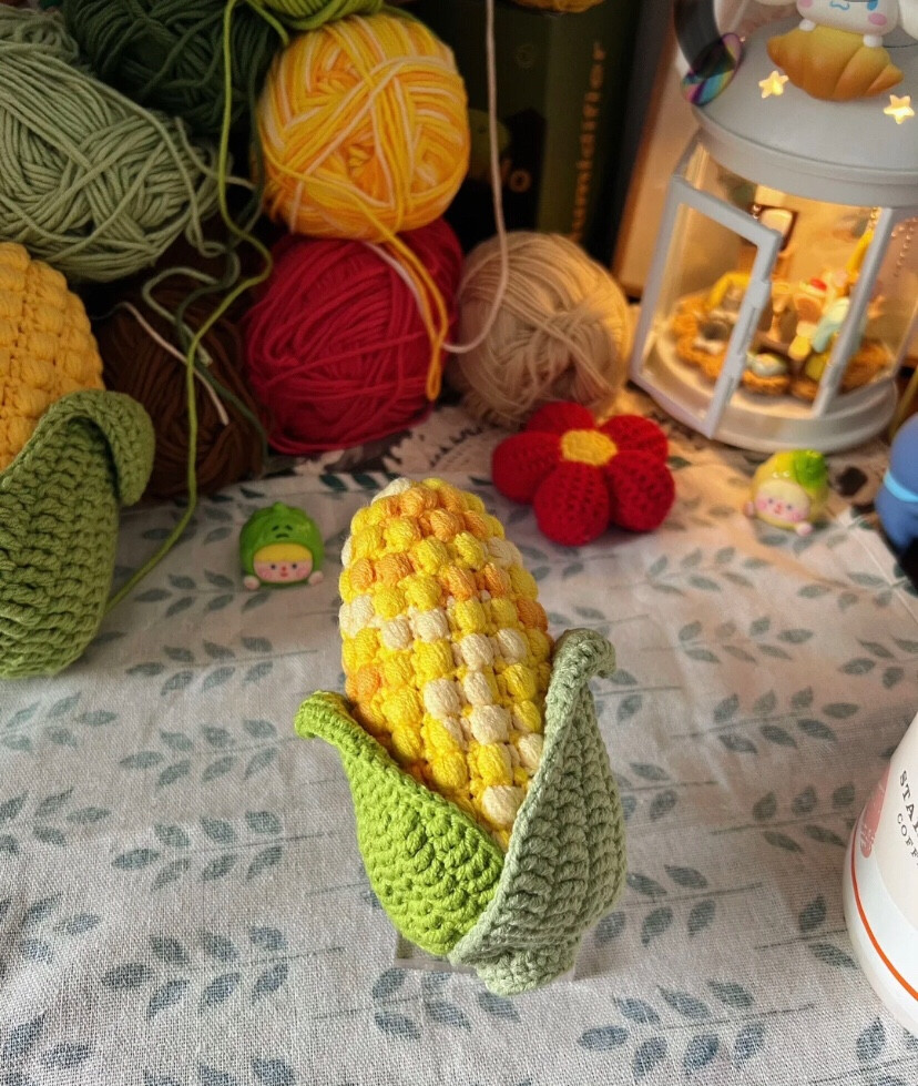 Hướng dẫn móc len bắp ngô dễ thương và sáng tạo