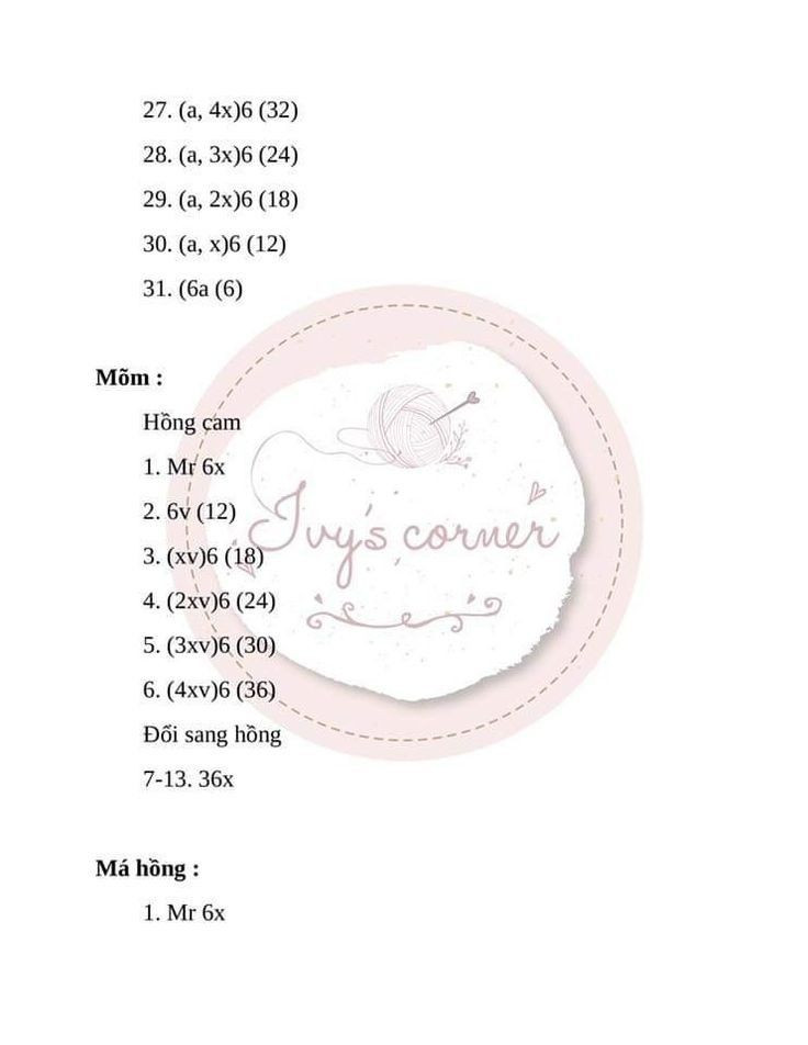 Hướng dẫn móc len kỳ lân Kirika dễ thương cho mọi cấp độ thợ móc.