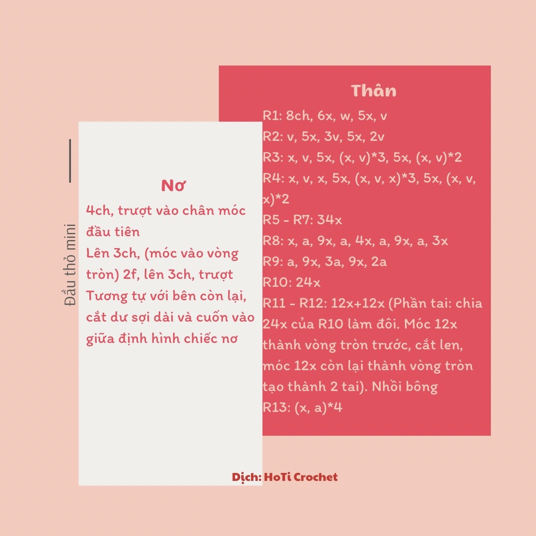 Hướng dẫn móc len thú bông dễ thương và đơn giản cho người mới bắt đầu