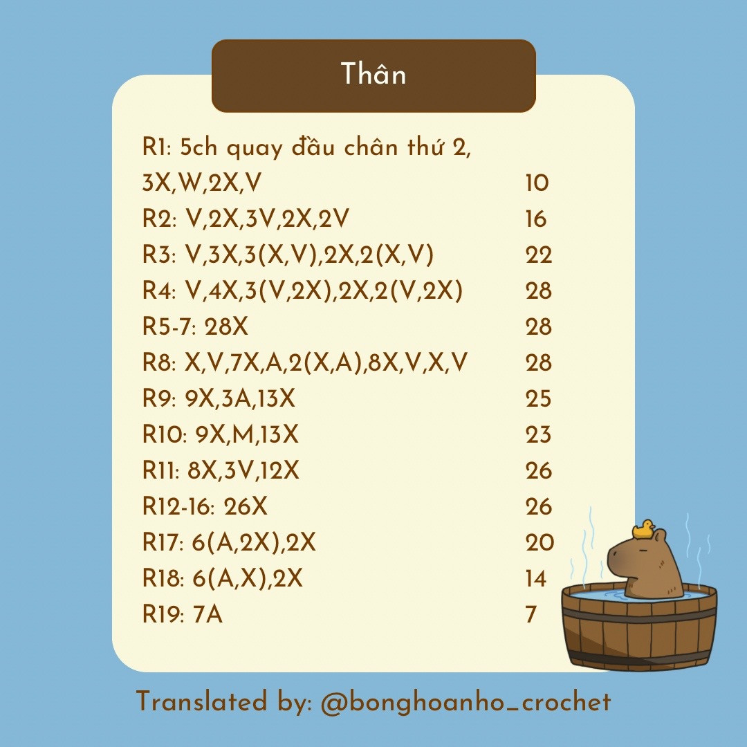 Hướng dẫn móc len thú dễ thương với trái bí nhỏ trên đầu