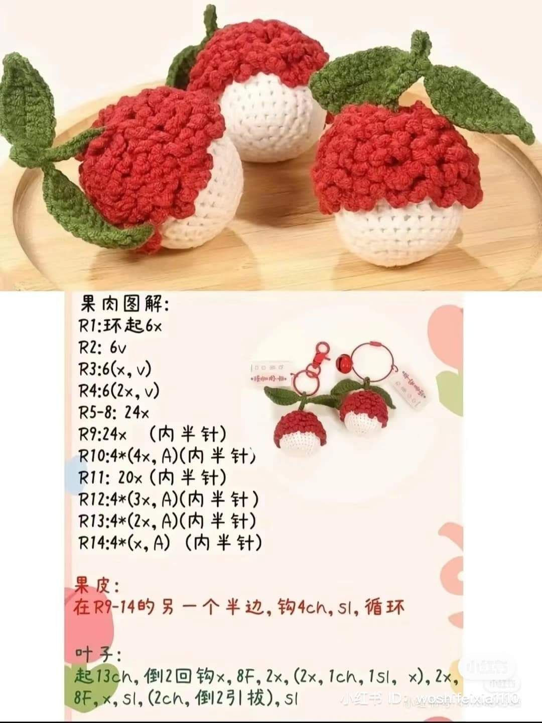 Hướng dẫn móc len trái cây dễ thương cho người mới bắt đầu