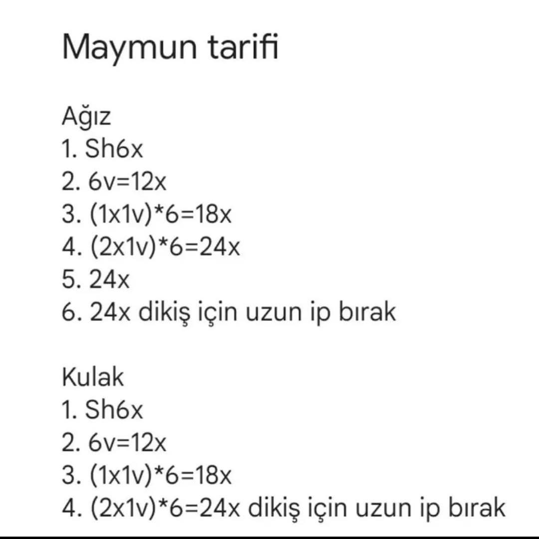 Kolay Maymun Amigurumi Tarifi: Sevimli ve Eğlenceli