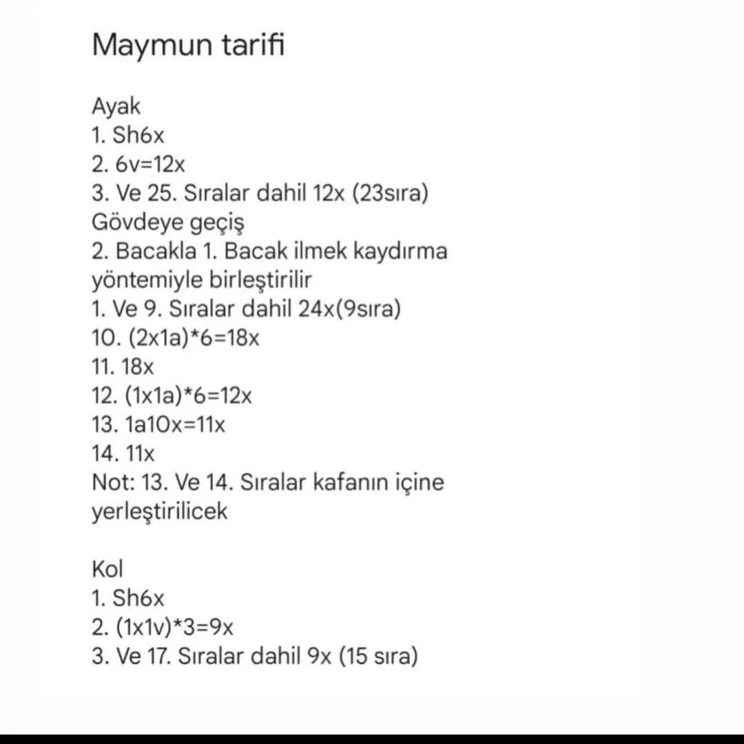 Kolay Maymun Amigurumi Tarifi: Sevimli ve Eğlenceli