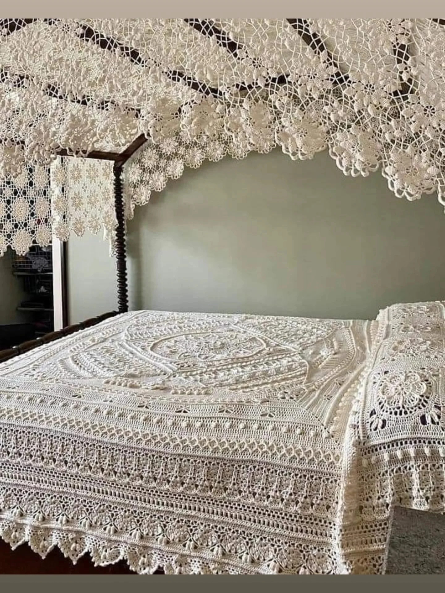 Lacy Crochet Top Pattern with Floral Motif Design