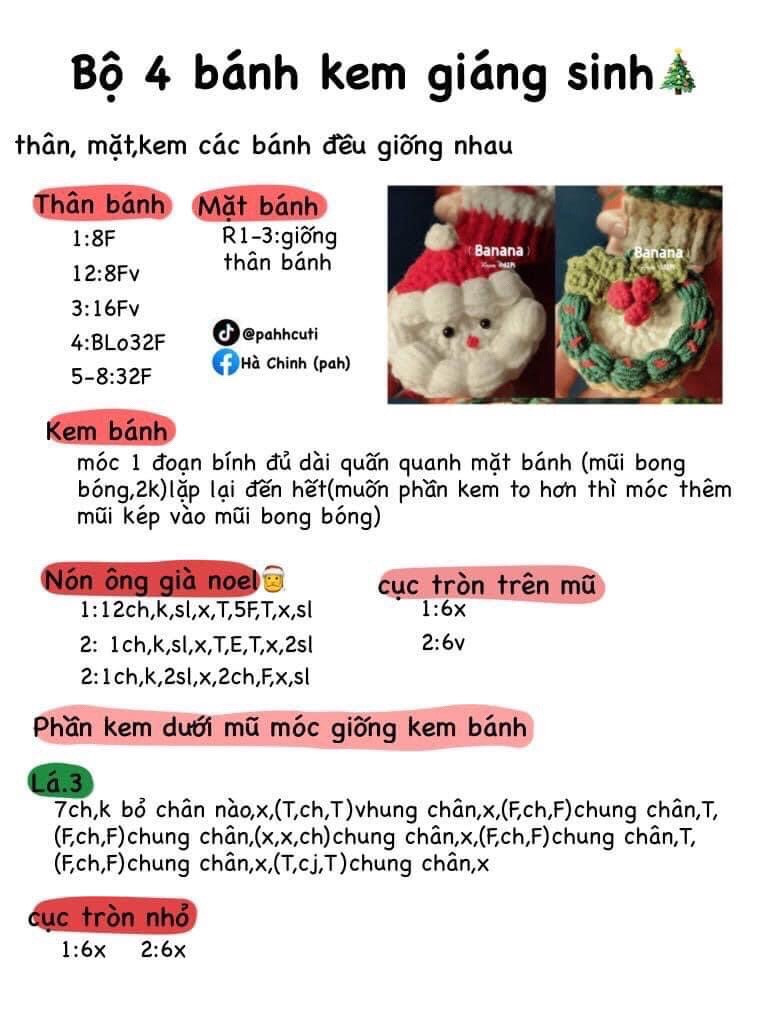 Mẫu bánh sinh nhật móc len trang trí hoa và nơ