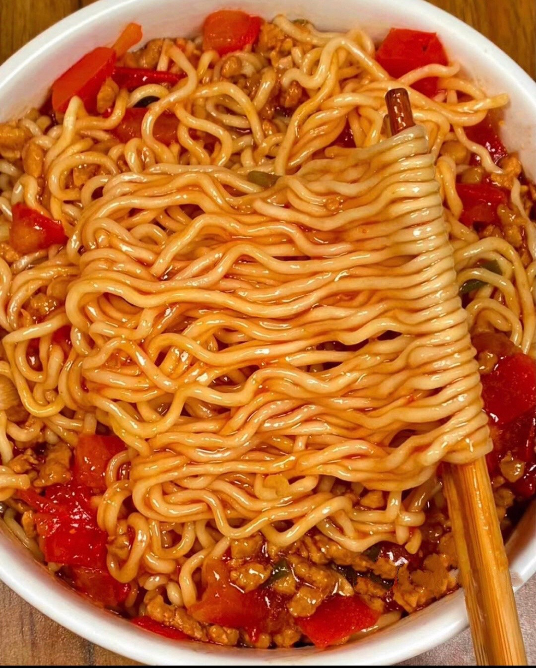 Mì Trộn Thịt Bằm Sốt Cà Chua Đậm Đà