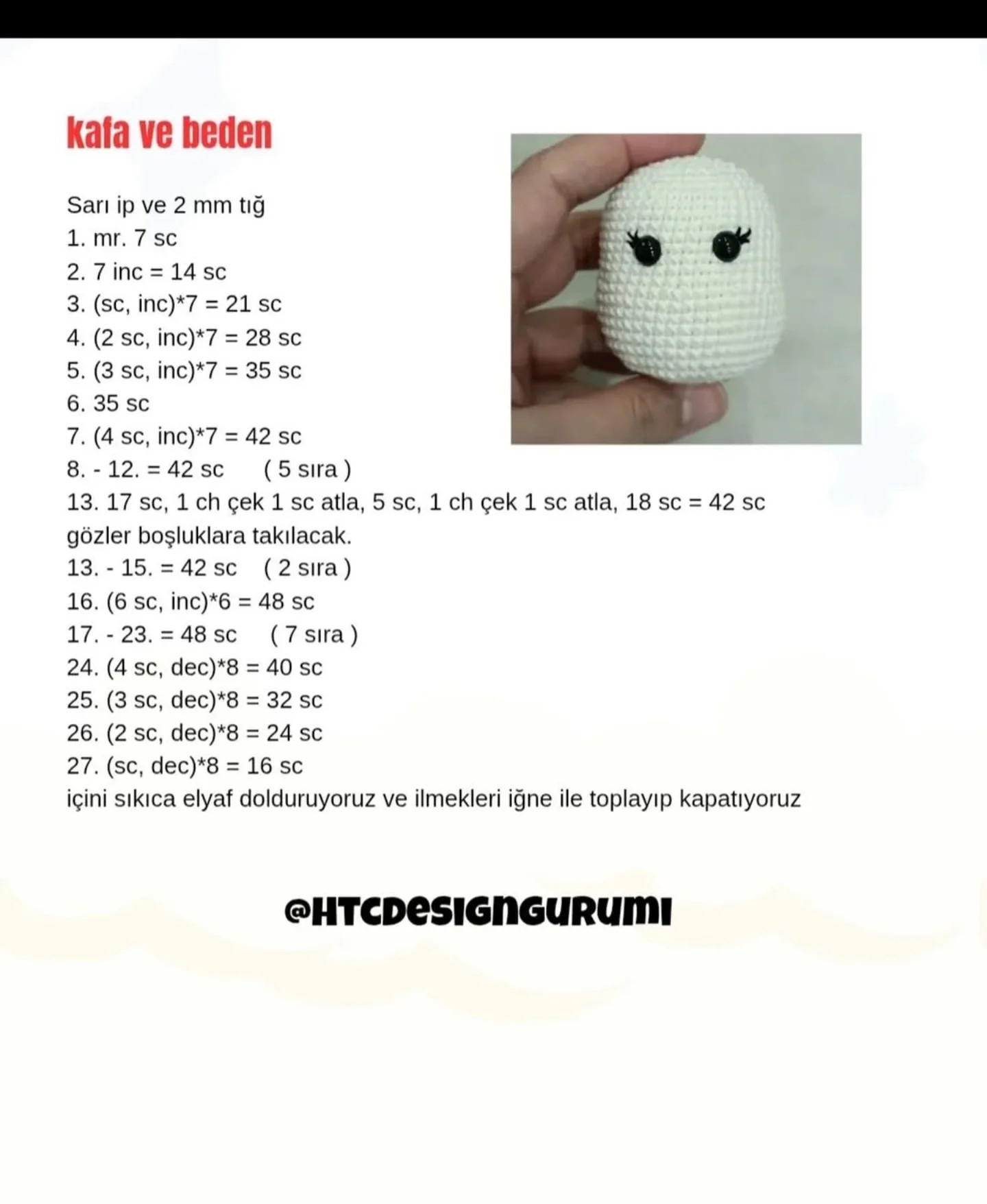 Minik Civciv Ücretsiz Tarifle Tığ İşi Oyuncak Yapımı