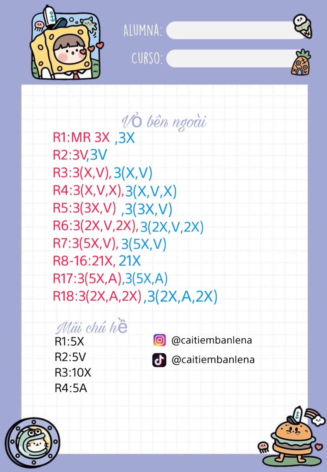 Móc len chú hề vui nhộn làm móc khóa dễ thương