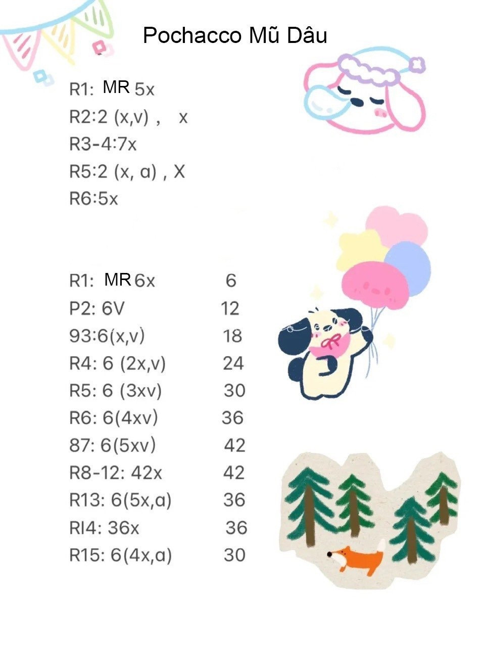 Móc len hình chú chó dễ thương với nơ đỏ và áo xanh.