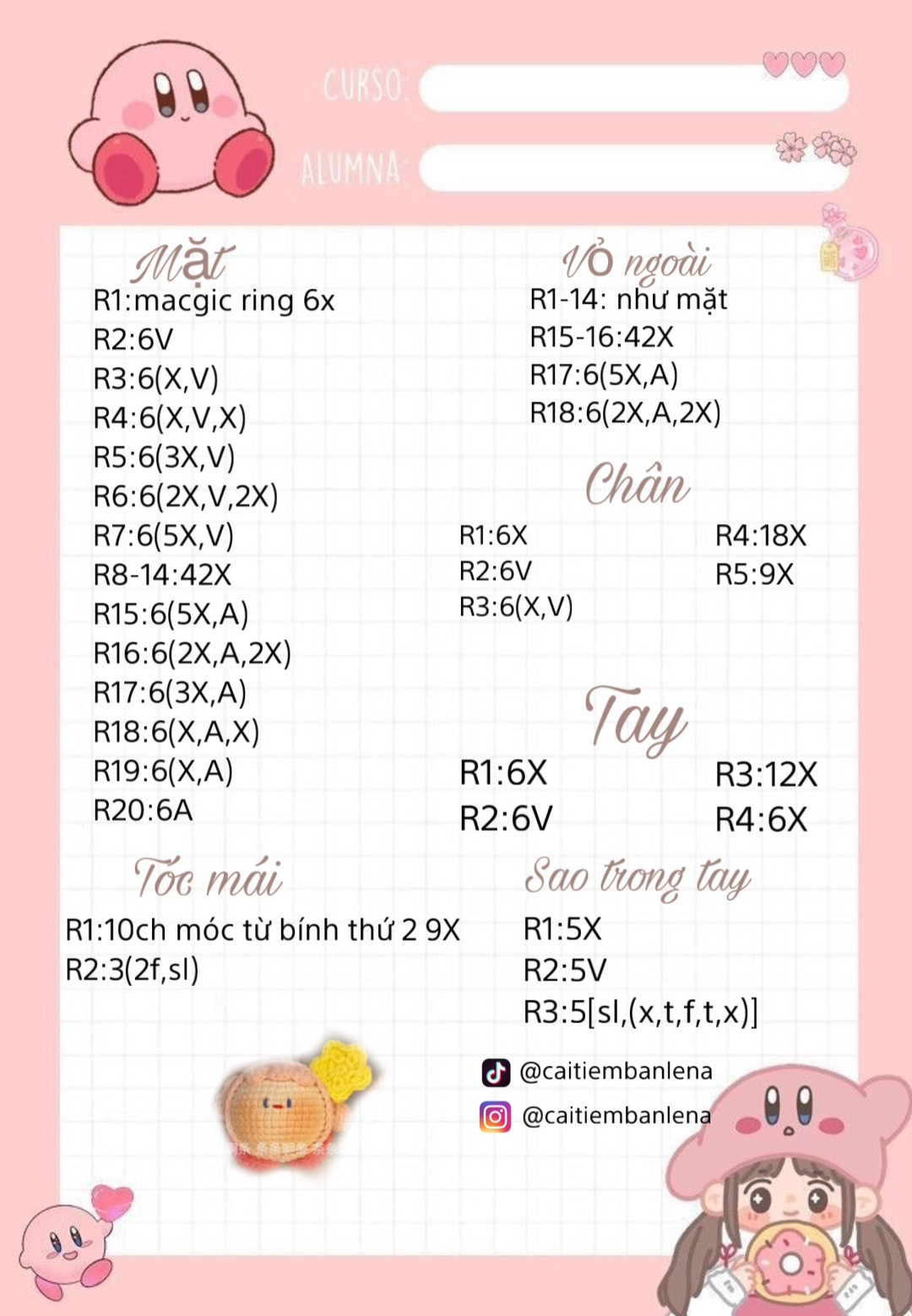 Móc len hình thú đáng yêu với ngôi sao vàng