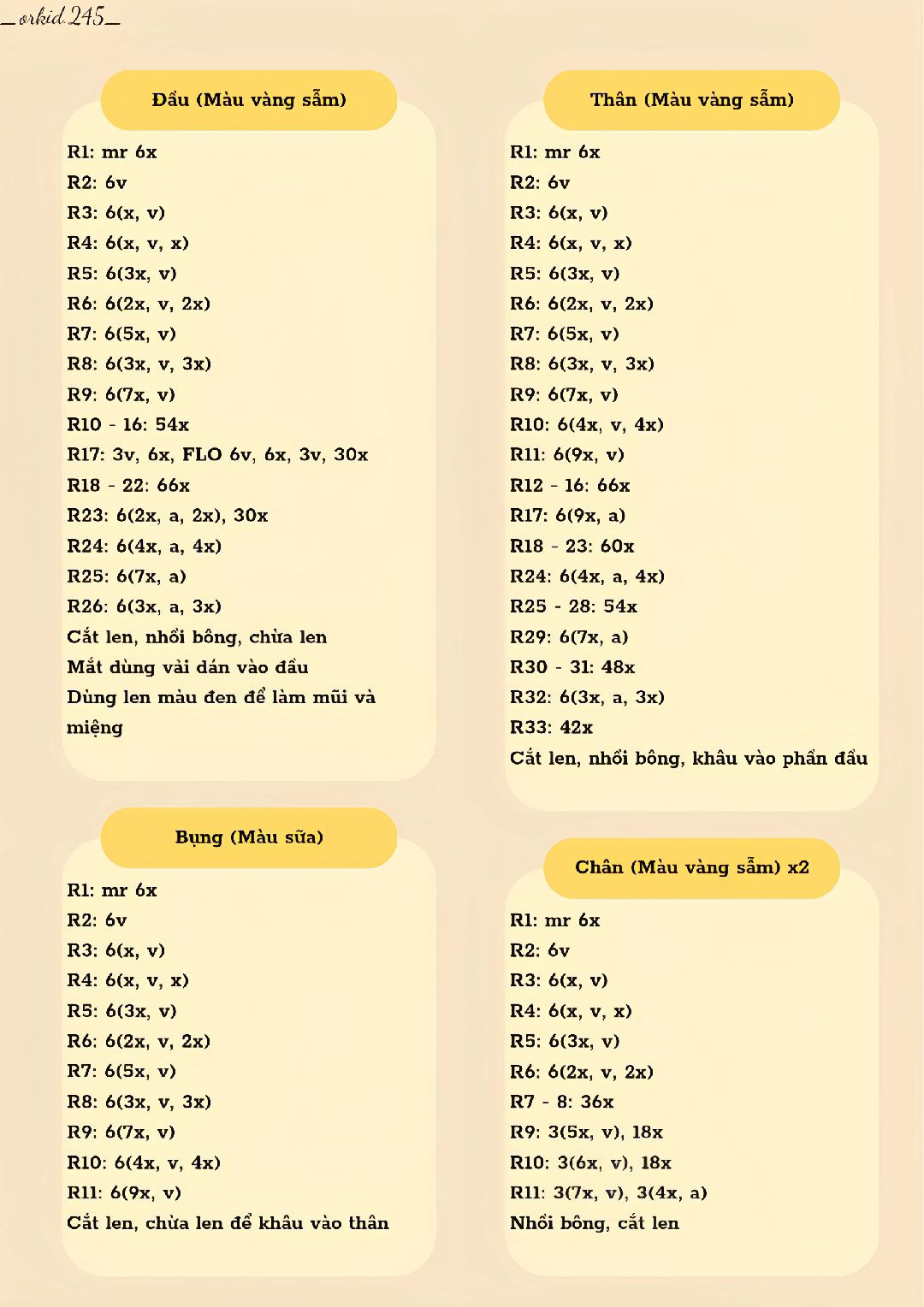 Móc len thú bông hình chuột điện đáng yêu cho người mê đan móc