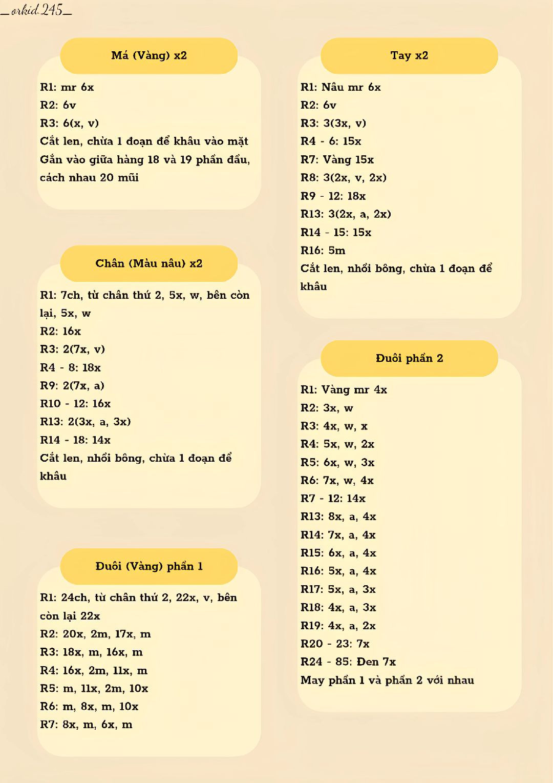 Móc len thú bông hình chuột điện đáng yêu cho người mê đan móc