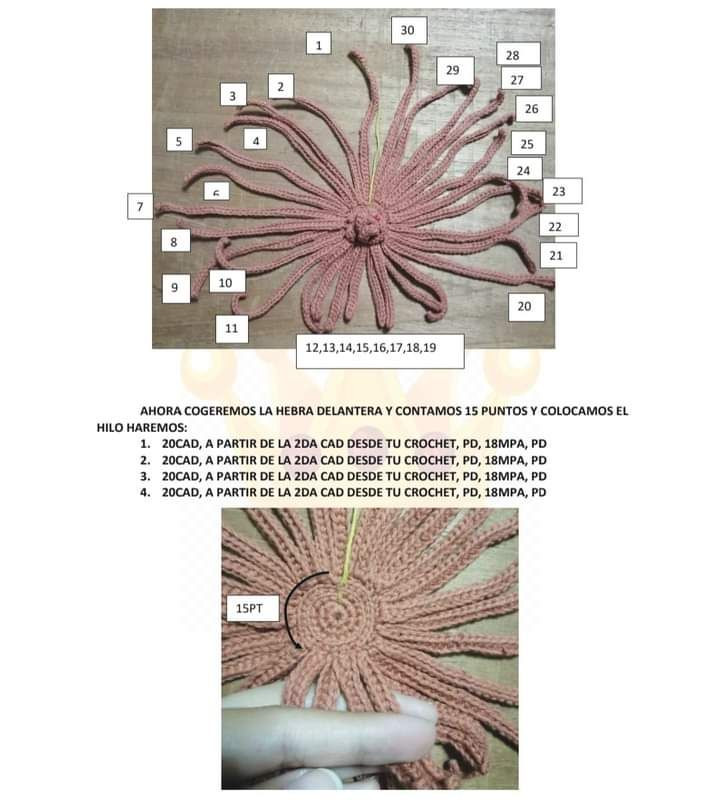 Muñeca de ganchillo Fiona con vestido verde brillante