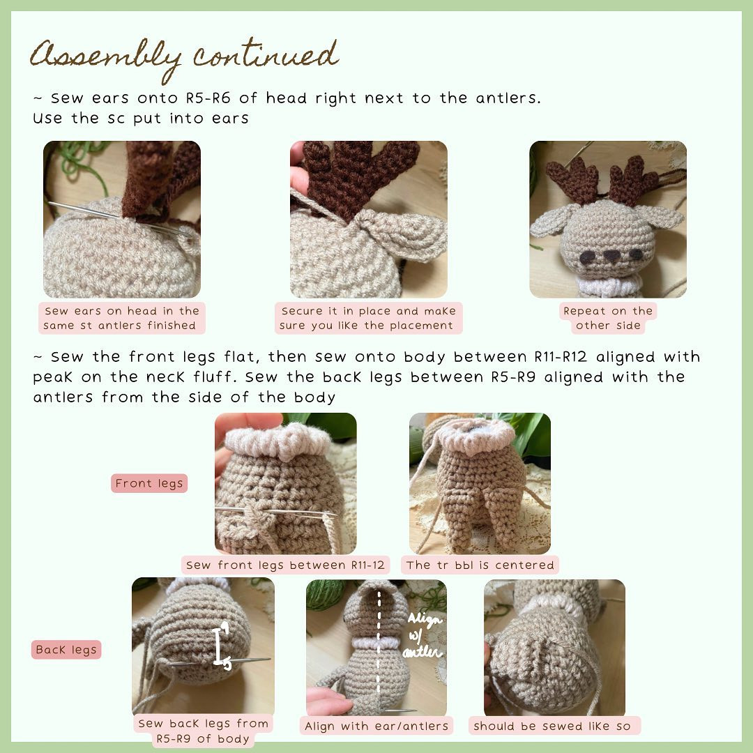 Mythical Deer Crochet Pattern Release Part 2 with Three Cute Designs