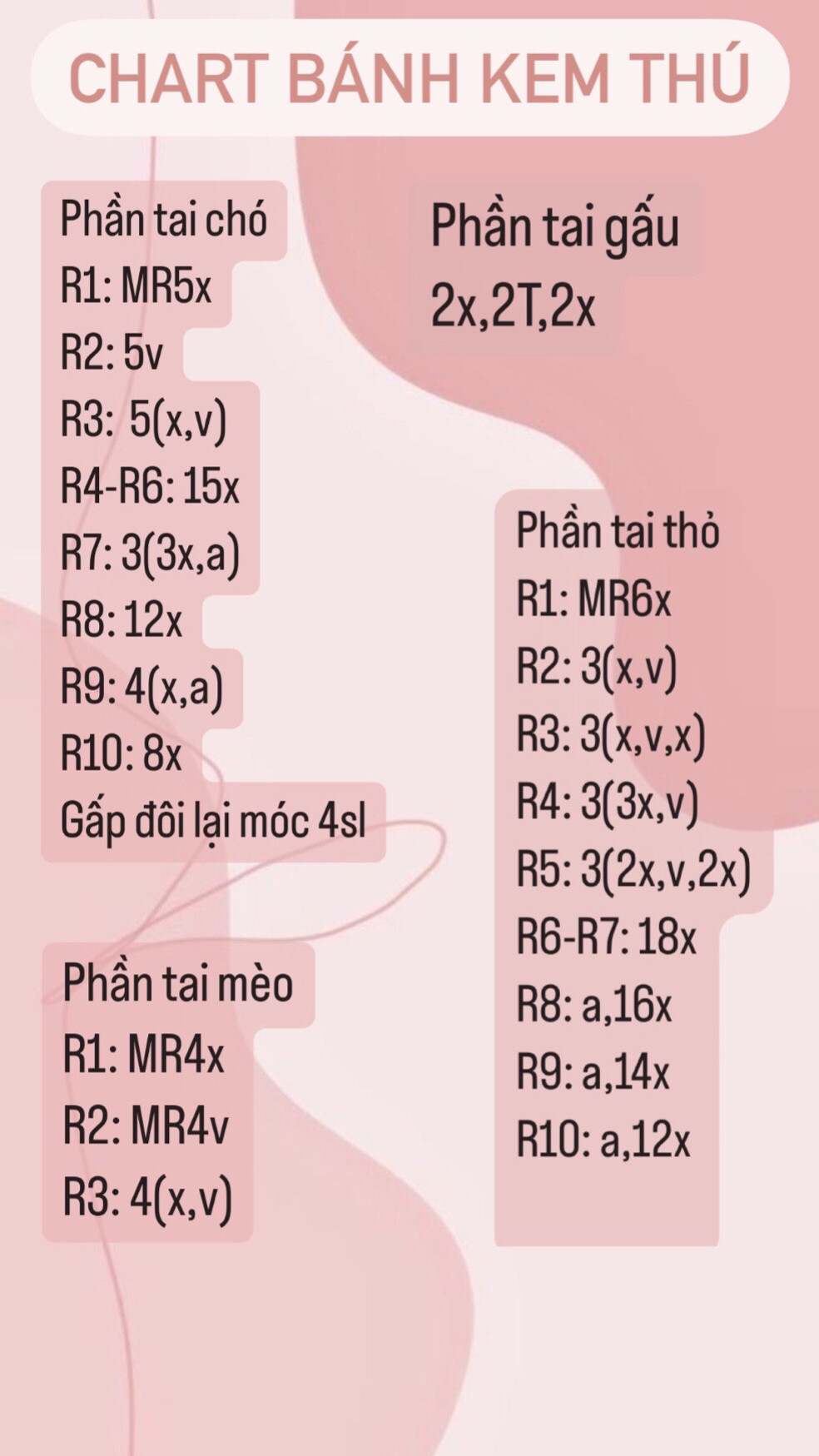 Những con thú móc len nhỏ xinh đáng yêu như bánh cupcake