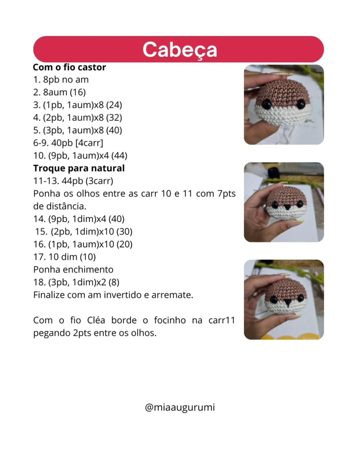 Paçoca, o bebê lontra - Receita de crochê adorável!