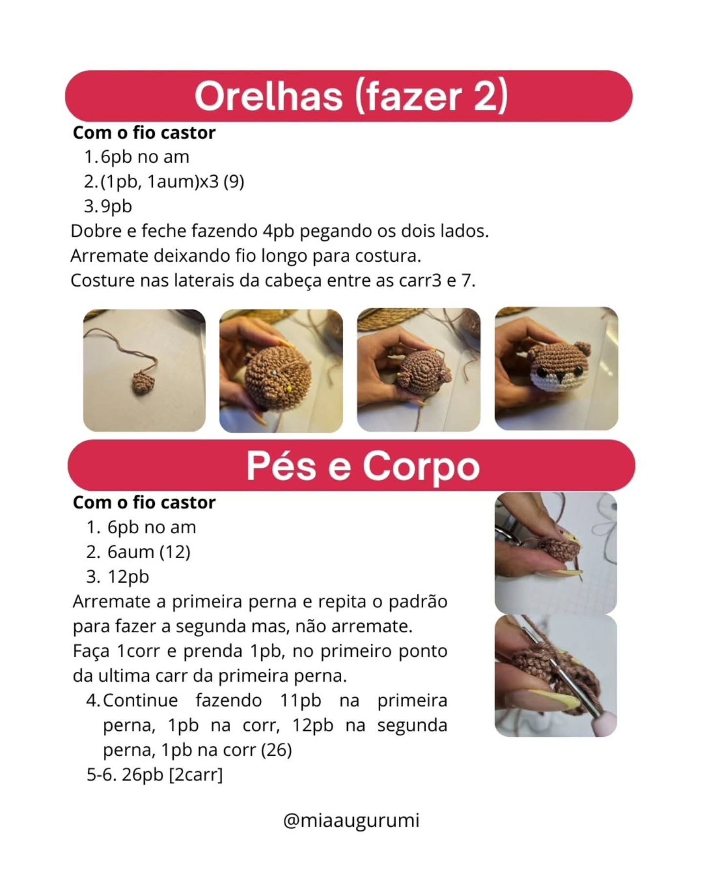 Paçoca, o bebê lontra - Receita de crochê adorável!